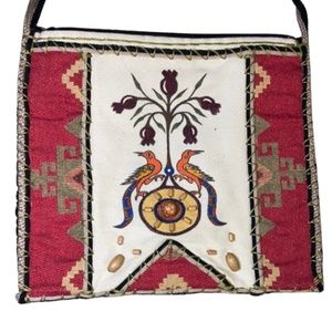 Handmade Armenian tarpaulin purse fabric stylish designer Shoulder bag